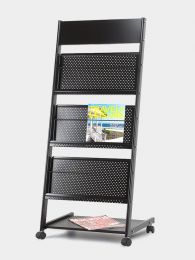 Brochure & Magazine Stand with Header