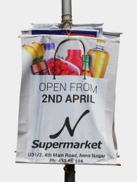 Lamp Post Advertisement Board Design