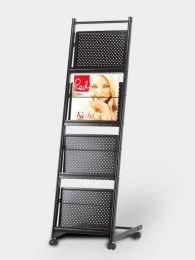 Metal Straight Brochure Stand