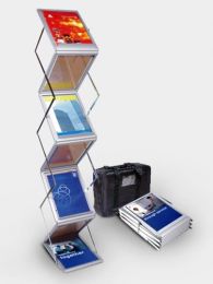 Zig Zag Acrylic Foldable Brochure Stand