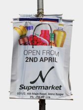 Lamp Post Flex Banners